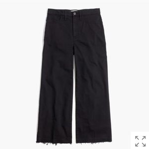 Madewell Wide Leg Crop Black 27